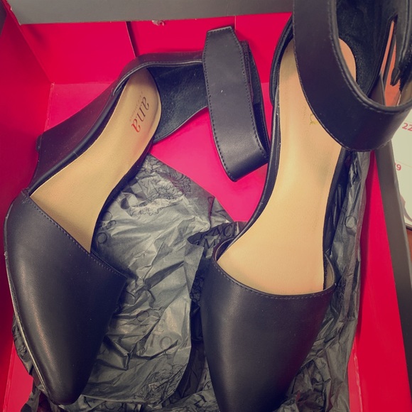 a.n.a Shoes - Black Ankle Strap Wedges a.n.a Shoes - Black Ankle Strap Wedges